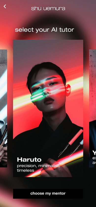 Shu Uemura — sélection du mentor