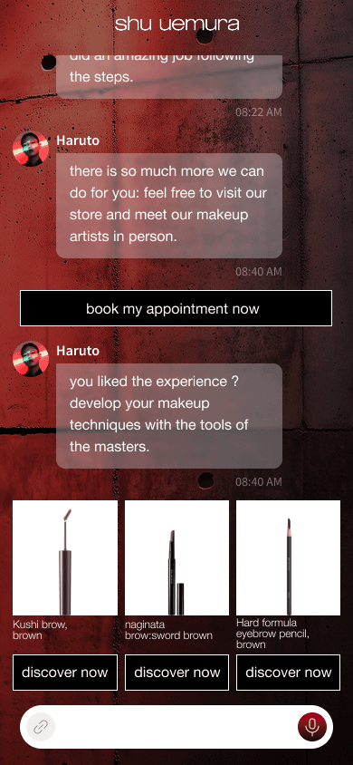 Shu Uemura — recommandations produits et rendez-vous